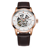 OUBAOER Original Men Watch Top Brand Luxury Automatic Mechanical Watch Leather Military Watches Clock Men Relojes Masculino