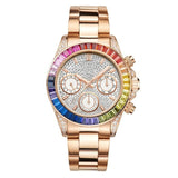 FUYIJIA Girl watch Woman Quartz Wristwatches Rose Gold Lady Watch Top brand luxury Ladies clock Color bezel relogio feminino