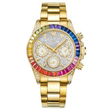FUYIJIA Girl watch Woman Quartz Wristwatches Rose Gold Lady Watch Top brand luxury Ladies clock Color bezel relogio feminino