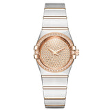 New Rose Gold Watches Woman Quartz Watch Ladies Dress Watch Steel Bracelet Waterproof Table Top Brand Luxury Relogio Feminino
