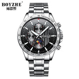 Automatic Mechanical Watch Date Functio Applied Index Luxury Dial Sapphire Crystal Coating Chronograph Erkek Kol Saati Otomatik