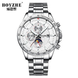 Automatic Mechanical Watch Date Functio Applied Index Luxury Dial Sapphire Crystal Coating Chronograph Erkek Kol Saati Otomatik