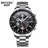 Automatic Mechanical Watch Date Functio Applied Index Luxury Dial Sapphire Crystal Coating Chronograph Erkek Kol Saati Otomatik
