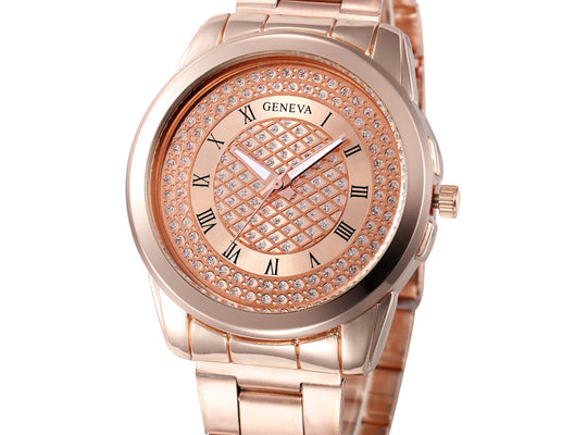 2017 Luxury Watches Women Sliver Rose Gold Watch Ladies Women Bracelet Steel Wristwatches Quartz watches Clock 100pcs/lot